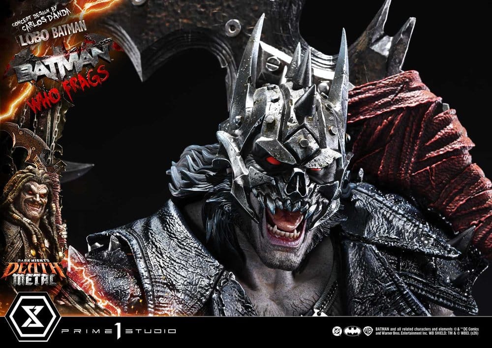 Dark Nights: Death Metal Museum Masterline Statue 1/3 Lobo Batman: Batman Who Frags Deluxe Bonus Version 81 cm