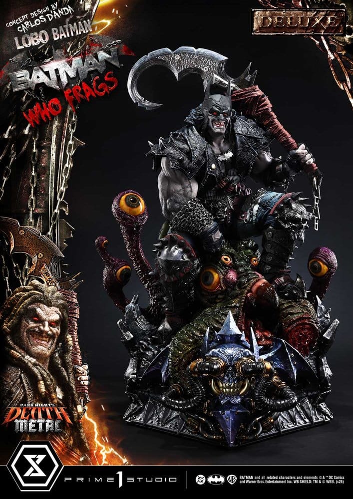 Dark Nights: Death Metal Museum Masterline Statue 1/3 Lobo Batman: Batman Who Frags Deluxe Bonus Version 81 cm