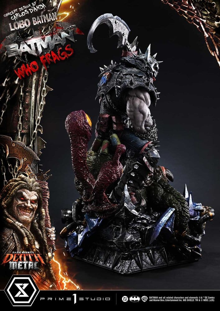 Dark Nights: Death Metal Museum Masterline Statue 1/3 Lobo Batman: Batman Who Frags Deluxe Bonus Version 81 cm