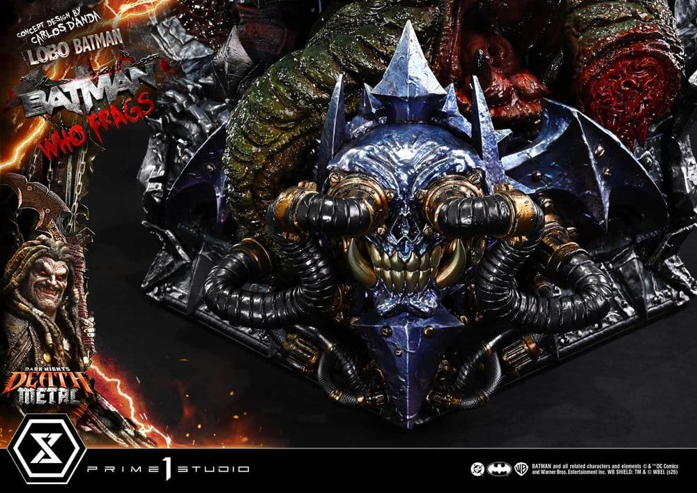 Dark Nights: Death Metal Museum Masterline Statue 1/3 Lobo Batman: Batman Who Frags Deluxe Bonus Version 81 cm