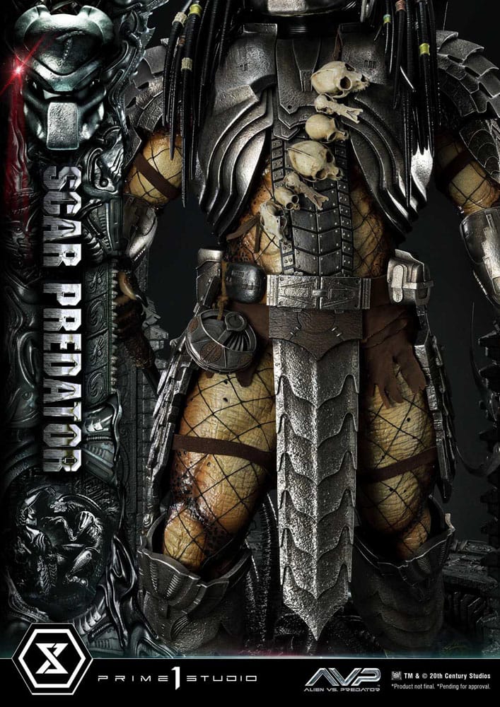 The Alien Vs. Predator Museum Masterline Series Statue 1/3 Scar Predator 93 cm