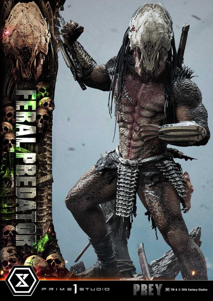 Prey (Movie) Museum Masterline Series Statue 1/3 Feral Predator 89 cm