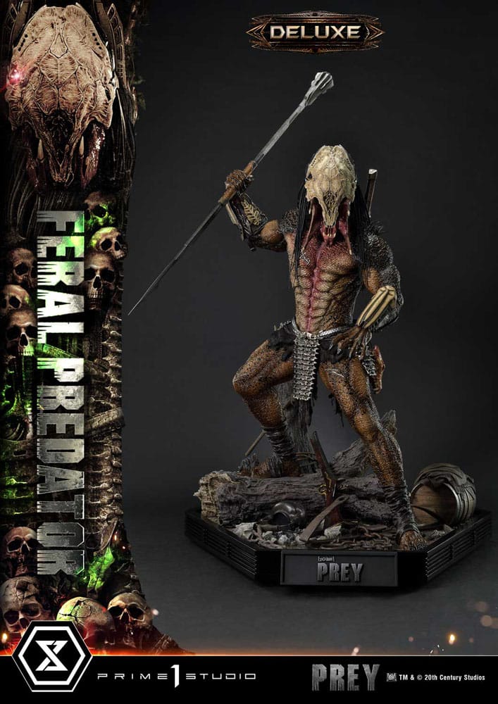 Prey (Movie) Museum Masterline Series Statue 1/3 Feral Predator Deluxe Version 89 cm