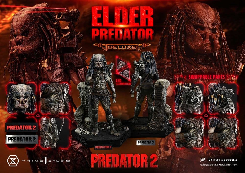 Predator 2 (Film) Museum Masterline Statue 1/3 Elder Predator Deluxe Version 94 cm