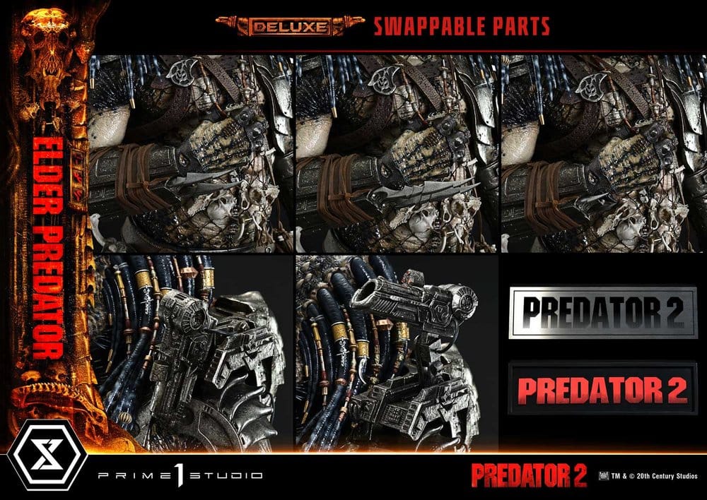 Predator 2 (Film) Museum Masterline Statue 1/3 Elder Predator Deluxe Version 94 cm
