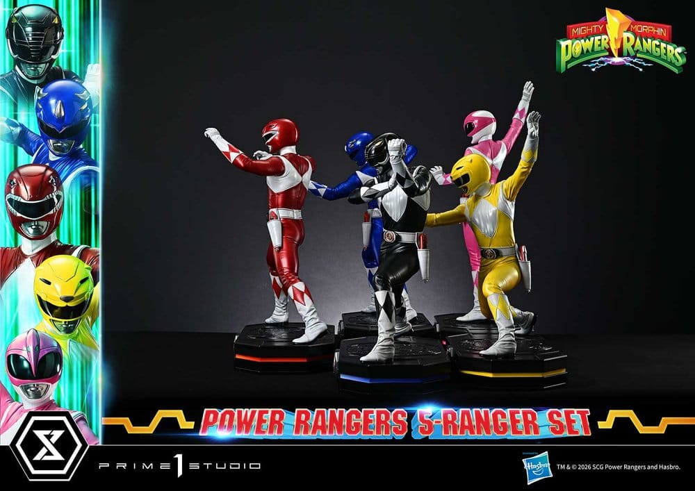 Mighty Morphin Power Rangers Premium Masterline Set of 5 Statues 1/4 57 cm
