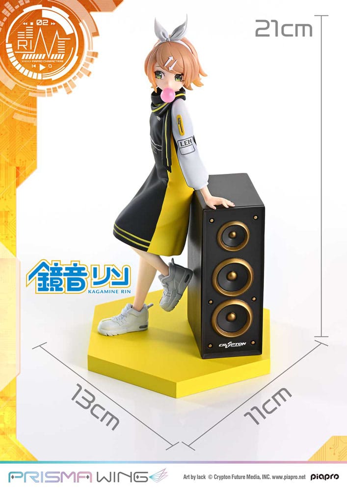 Vocaloid Piapro Characters Prisma Wing PVC Statue 1/7 Kagamine Rin (Art by lack) 21 cm