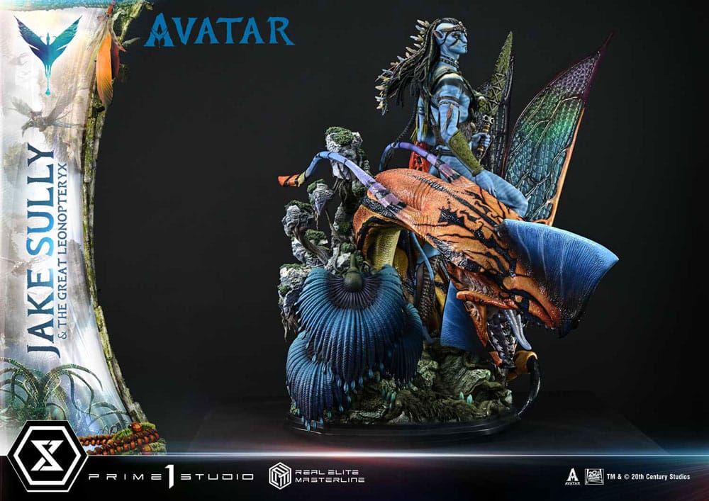 Avatar (Movie) Real Elite Masterline Series Statue 1/4 Jake Sully & The Great Leonopteryx 87 cm