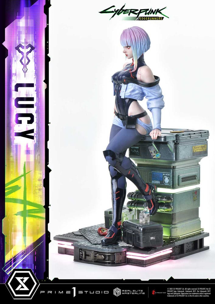 Cyberpunk: Edgerunners Real Elite Masterline Series Statue 1/4 Deluxe Bonus Version 50 cm