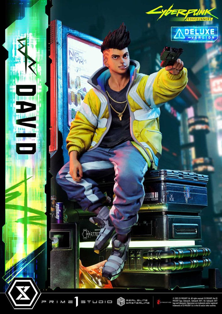Cyberpunk: Edgerunners Real Elite Masterline Series Statue 1/4 David Bonus Version 58 cm