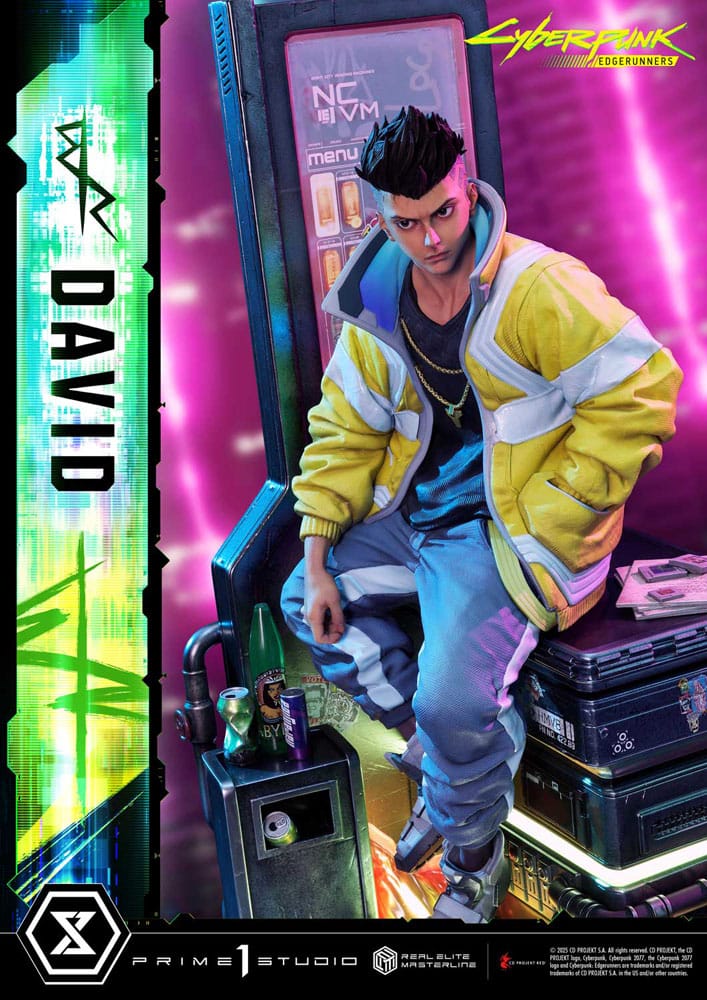 Cyberpunk: Edgerunners Real Elite Masterline Series Statue 1/4 David Bonus Version 58 cm