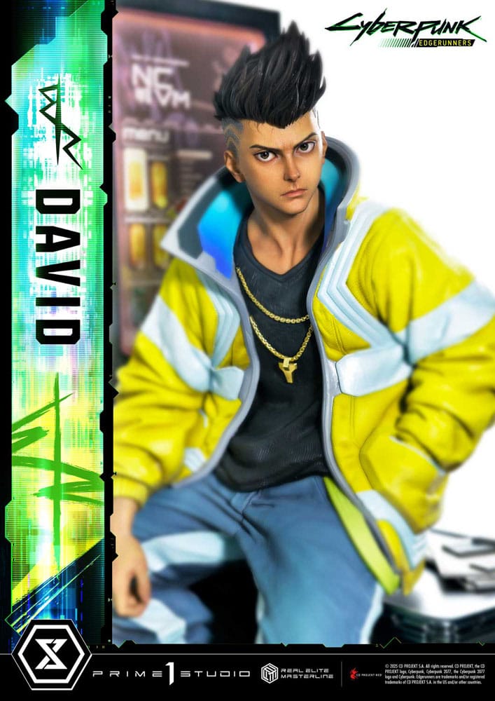 Cyberpunk: Edgerunners Real Elite Masterline Series Statue 1/4 David Deluxe Bonus Version 58 cm