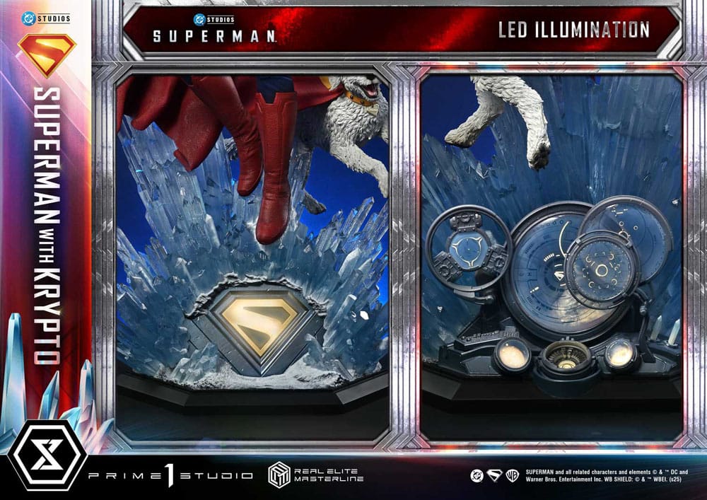 Superman (2025) Real Elite Masterline Series Statue 1/3 Superman with Krypto Bonus Version 95 cm