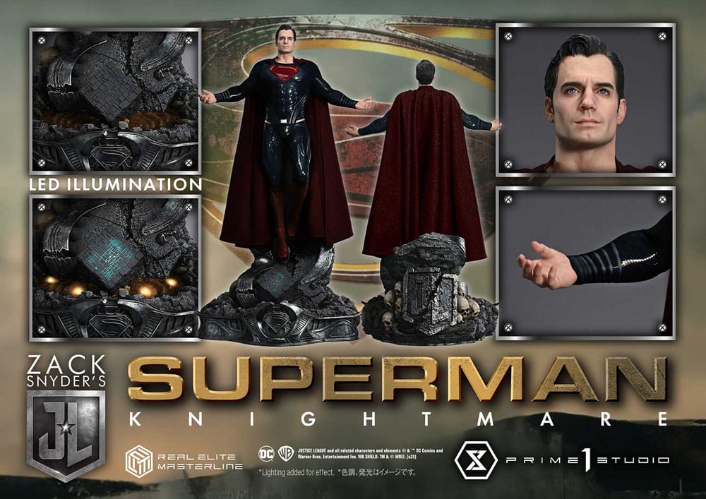 Zack Snyder's Justice League Real Elite Masterline Series Statue 1/3 Superman Knightmare Color Edition 95 cm