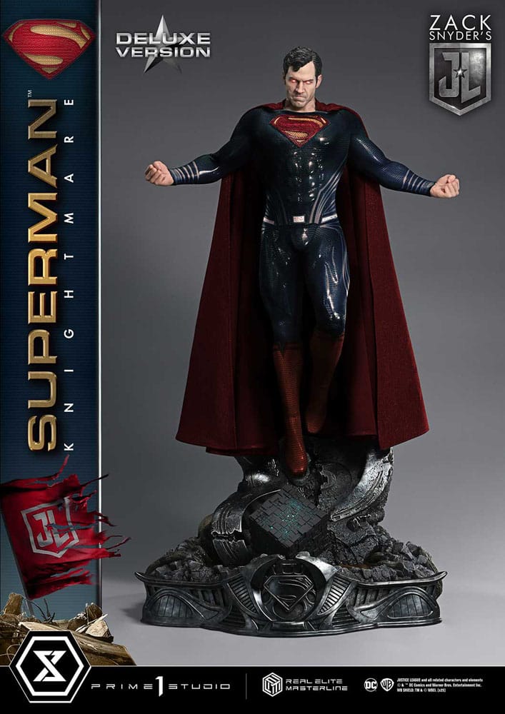 Zack Snyder's Justice League Real Elite Masterline Series Statue 1/3 Superman Knightmare Color Edition Deluxe Bonus Ver. 95 cm