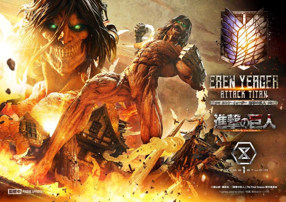 Attack on Titan (TV animation) Ultimate Diorama Masterline Statue Eren Yeager Attack Titan Bonus Version 81 cm