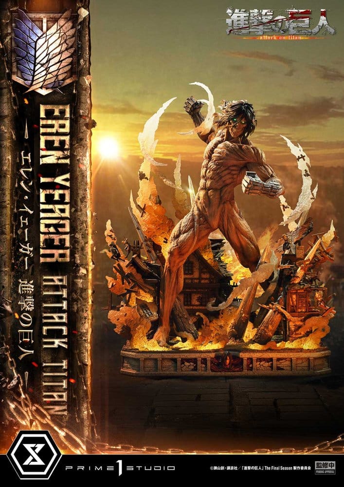 Attack on Titan (TV animation) Ultimate Diorama Masterline Statue Eren Yeager Attack Titan Bonus Version 81 cm