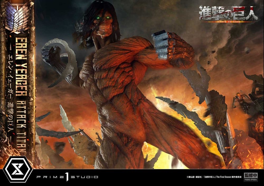 Attack on Titan (TV animation) Ultimate Diorama Masterline Statue Eren Yeager Attack Titan Bonus Version 81 cm