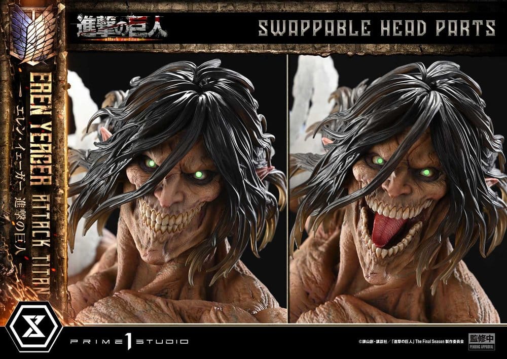 Attack on Titan (TV animation) Ultimate Diorama Masterline Statue Eren Yeager Attack Titan Bonus Version 81 cm