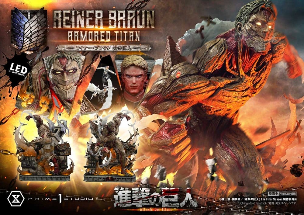 Attack on Titan (TV animation) Ultimate Diorama Masterline Statue Reiner Braun Armored Titan 75 cm