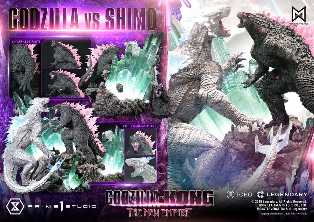 Godzilla x Kong: The New Empire Ultimate Diorama Masterline Series Statue Godzilla vs Shimo 86 cm