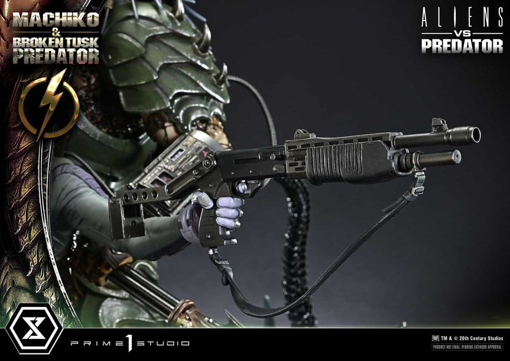 Aliens vs. Predator (Comic) Ultimate Premium Masterline Statue 1/4 Machiko & Broken Tusk Predator 79 cm