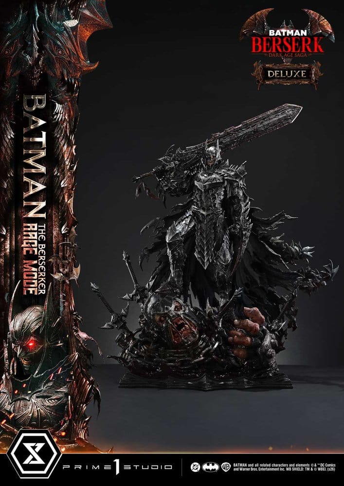 DC Comics Premium Masterline Series Statue 1/4 Batman (Comics) Batman: The Berserker Rage Mode Deluxe Version 93 cm
