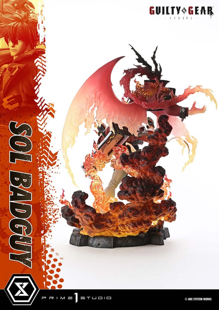 Guilty Gear Strive Ultimate Premium Masterline Series Statue 1/4 Sol Badguy Bonus Version 82 cm