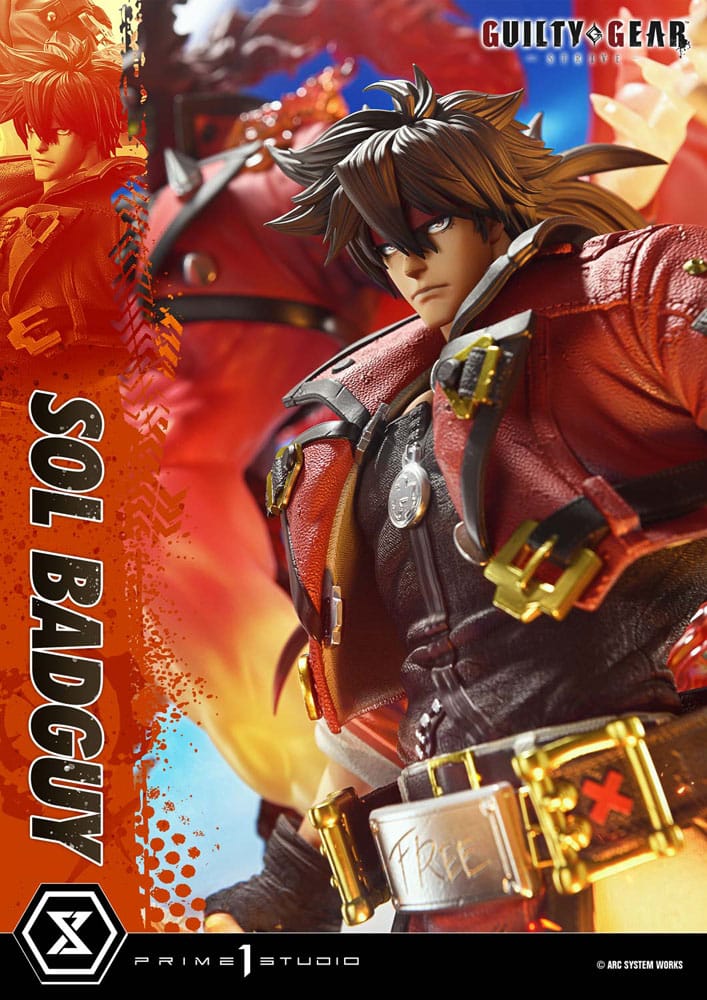 Guilty Gear Strive Ultimate Premium Masterline Series Statue 1/4 Sol Badguy Bonus Version 82 cm