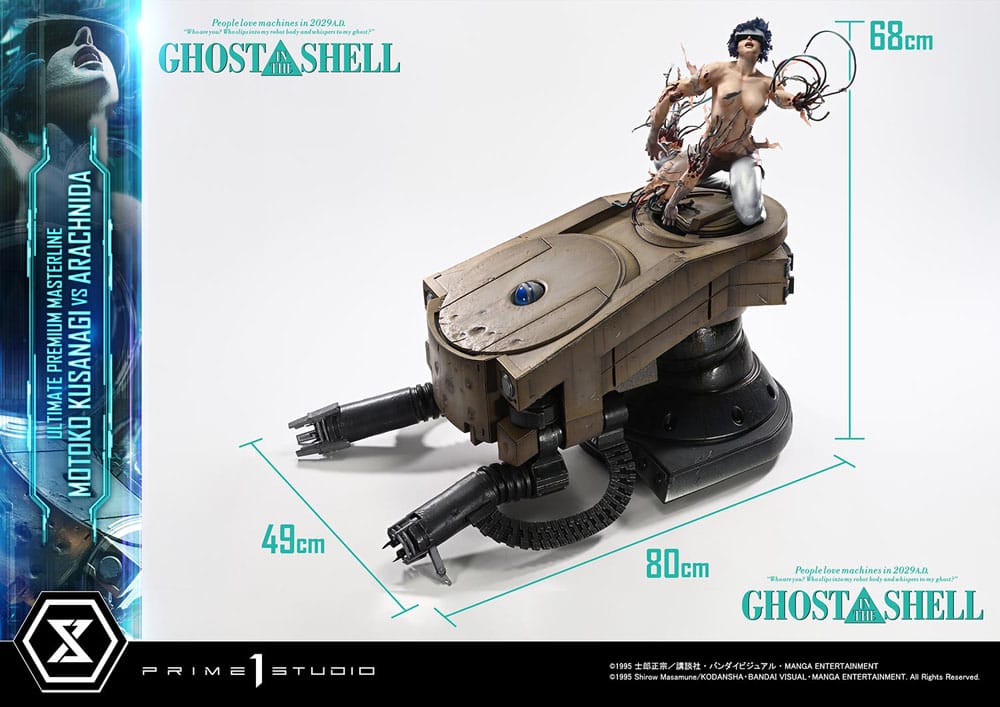 Ghost in the Shell Ultimate Premium Masterline Series Statue 1/4 Motoko Kusanagi vs Arachnida 68 cm