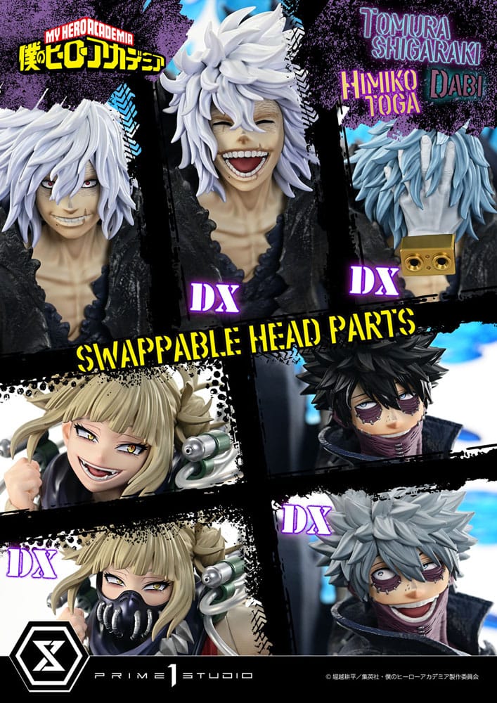 My Hero Academia Statue Ultimate Premium Masterline Tomura Shigaraki, Dabi & Himiko Toga Deluxe Bonus Version 69 cm