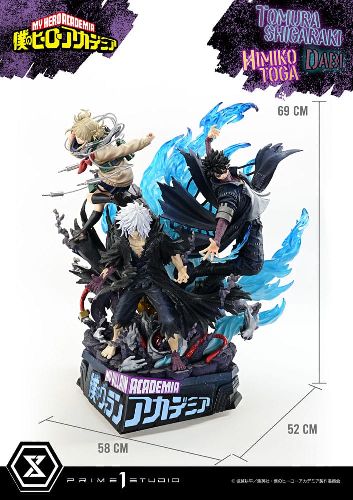 My Hero Academia Statue Ultimate Premium Masterline Tomura Shigaraki, Dabi & Himiko Toga Deluxe Bonus Version 69 cm