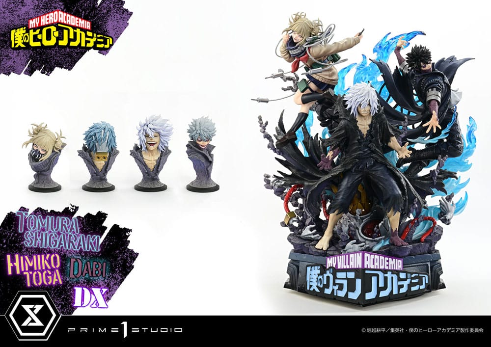 My Hero Academia Statue Ultimate Premium Masterline Tomura Shigaraki, Dabi & Himiko Toga Deluxe Bonus Version 69 cm