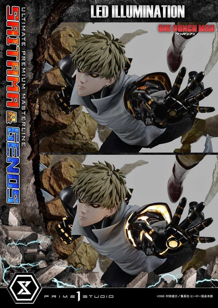 One-Punch Man Premium Masterline Series Statue 1/4 Saitama & Genos 73 cm