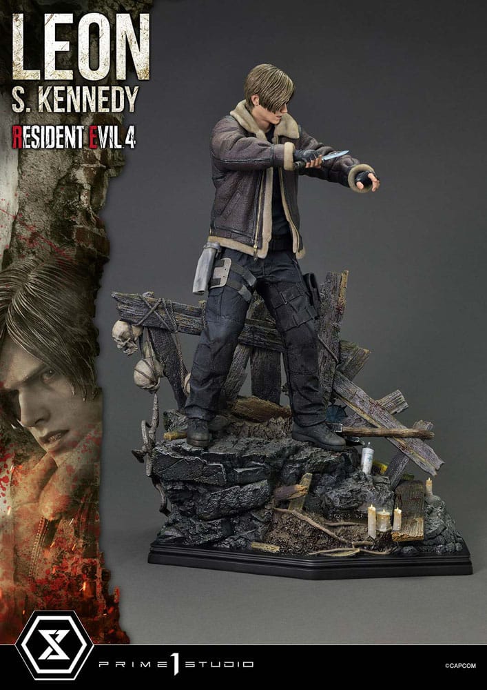 Resident Evil 4 Ultimate Premium Masterline Series Statue 1/4 Leon S. Kennedy Bonus Ver. 64 cm