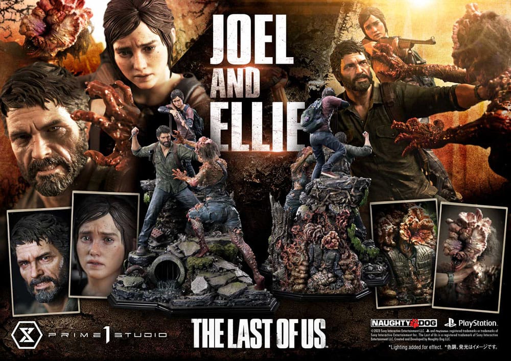 The Last of Us Part I Ultimate Premium Masterline Series Statue Joel &amp; Ellie Deluxe Bonus Version (The Last of Us Part I) 73 cm
