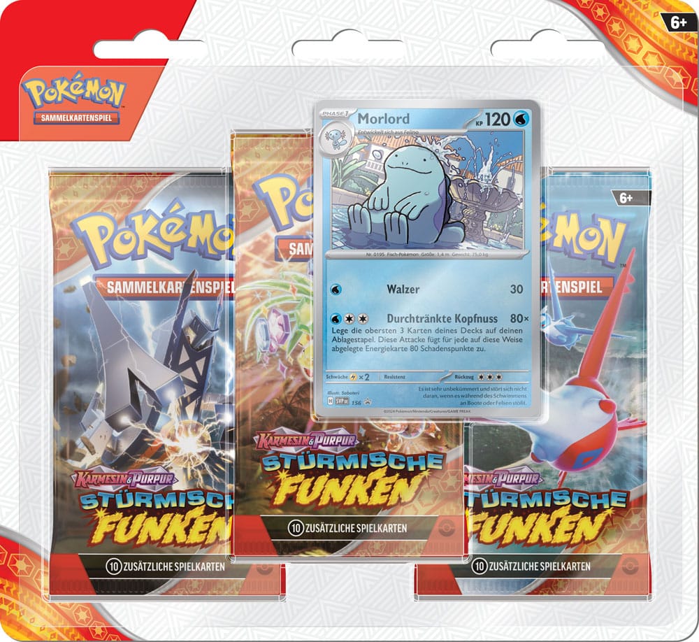 Pokémon TCG KP08 Blister 3-Pack Blister *German Version*