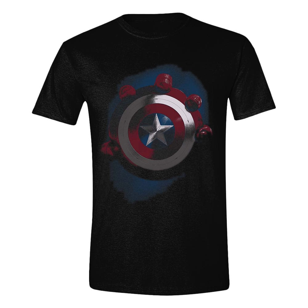 Captain America Brave New World T-Shirt Captain America Shield with Red Size XL
