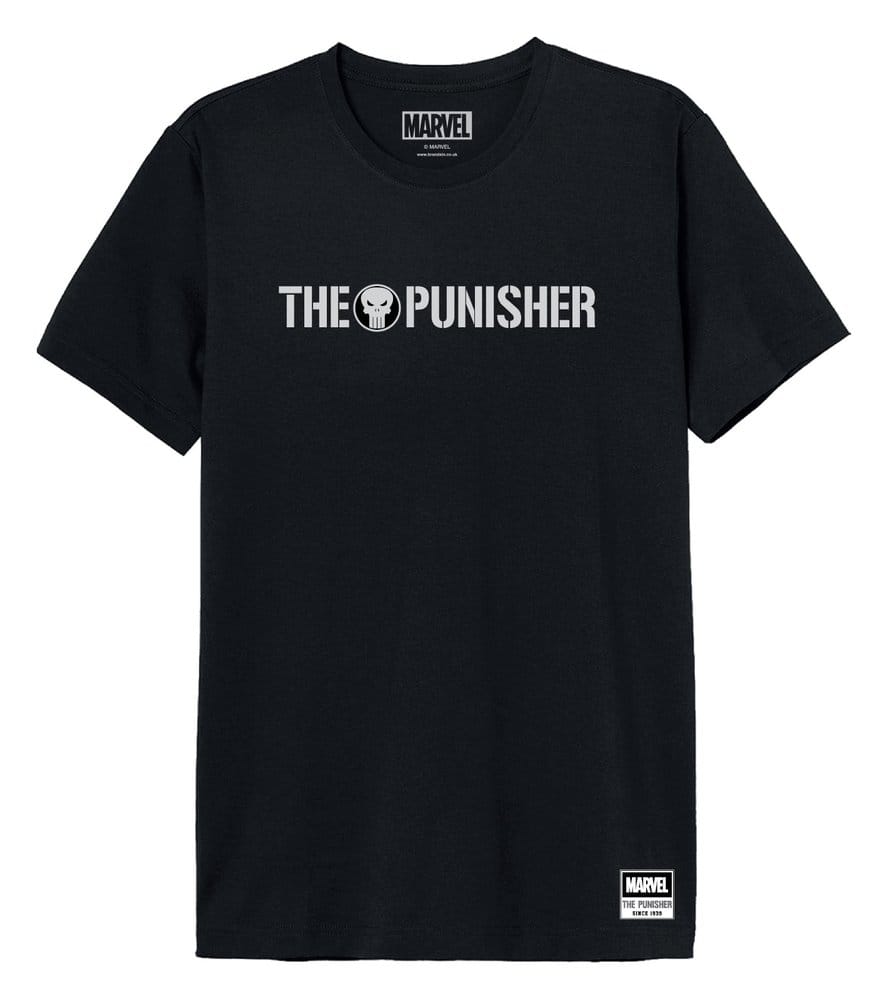 Marvel T-Shirt The Punisher Text Logo Size XL