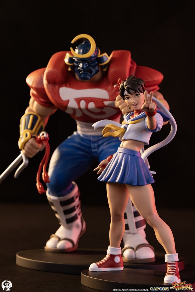Street Fighter Street Jam Statues 1/10 Sakura & Sodom 22 cm