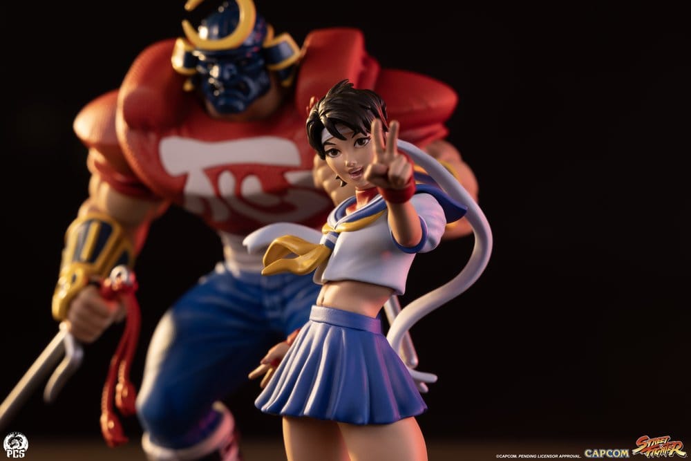 Street Fighter Street Jam Statues 1/10 Sakura & Sodom 22 cm