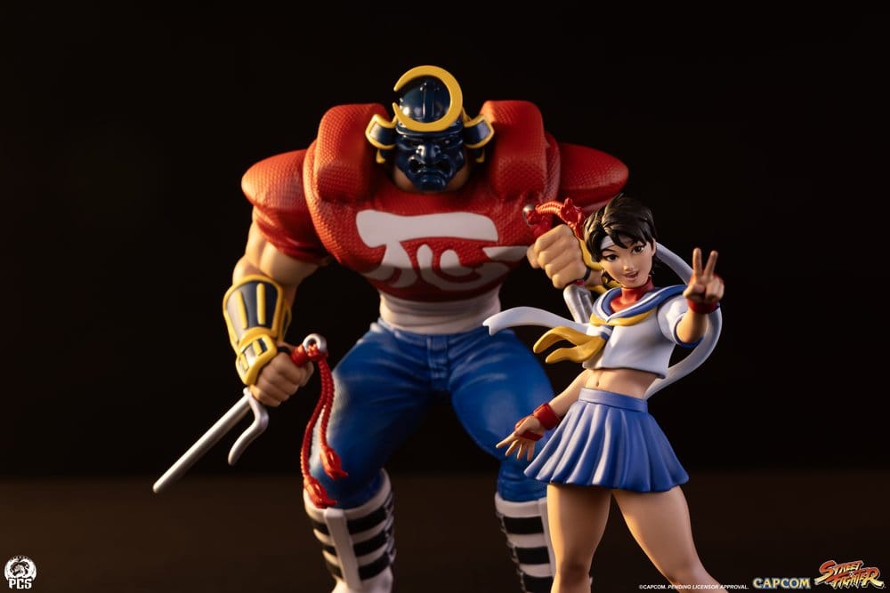 Street Fighter Street Jam Statues 1/10 Sakura & Sodom 22 cm