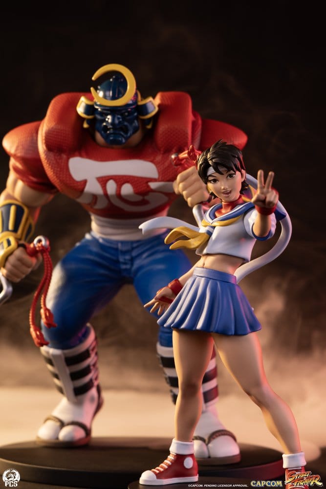Street Fighter Street Jam Statues 1/10 Sakura & Sodom 22 cm