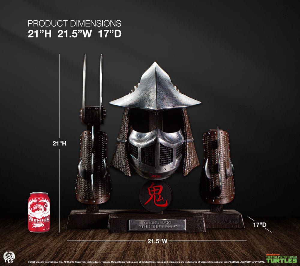 Teenage Mutant Ninja Turtles Life-Size armor set Shredder (Electroplated Edition) 53 cm