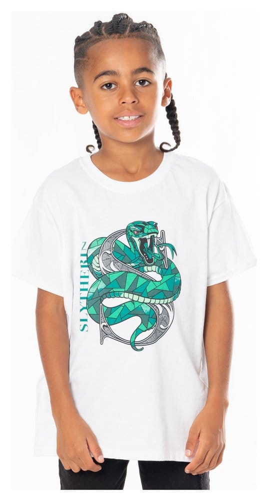 Harry Potter Kids T-Shirt Slytherin Mosaic Size 7-8