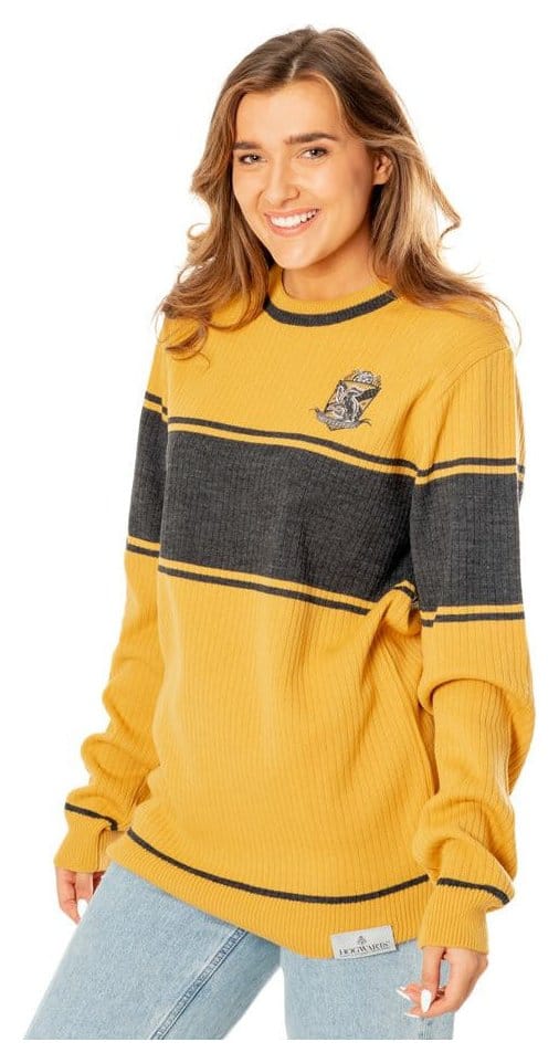 Harry Potter Kids Sweater Hufflepuff Varsity Size XL