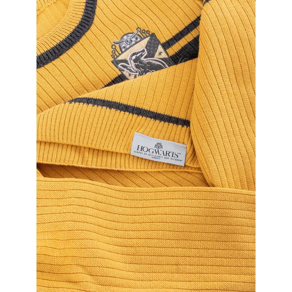 Harry Potter Kids Sweater Hufflepuff Varsity Size XL