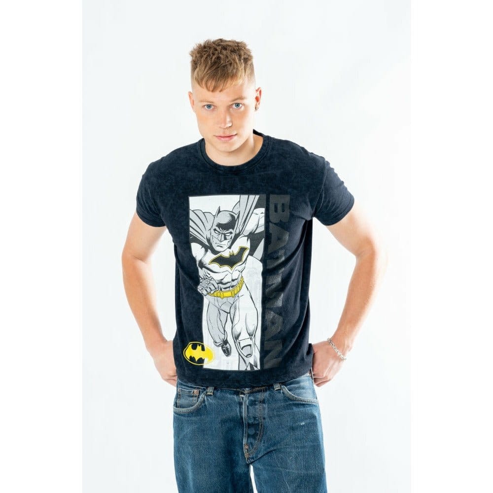 Batman T-Shirt Comic Acid Wash Size L