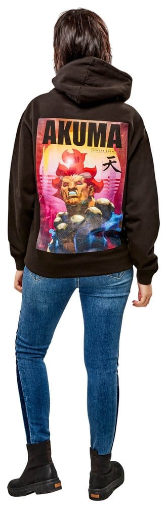 Street Fighter Hooded Sweater Akuma Reverse Size XL
