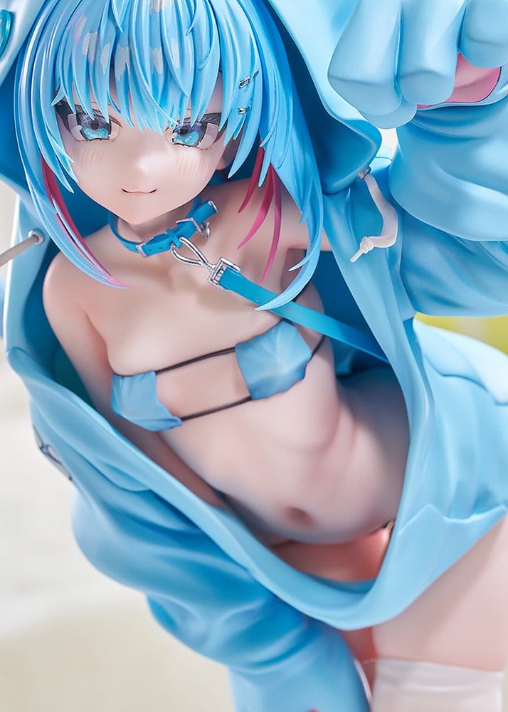 Virtual illustrator Kanzarin PVC Figure 1/6 kanzarin-chan: Cat-Eared Hoodie Ver. 26 cm